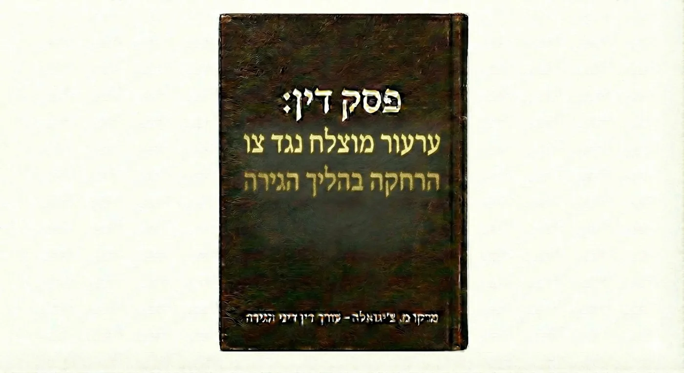 ערעור מוצלח נגד צו הרחקה בהליך הגירה